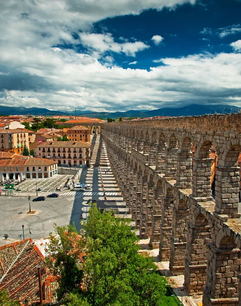Acueducto de Segovia en Segovia Imágenes de stock libres de derechos