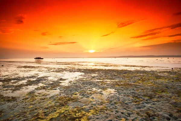 Lake Balaton with a very nice sunset — Stock Photo, Image