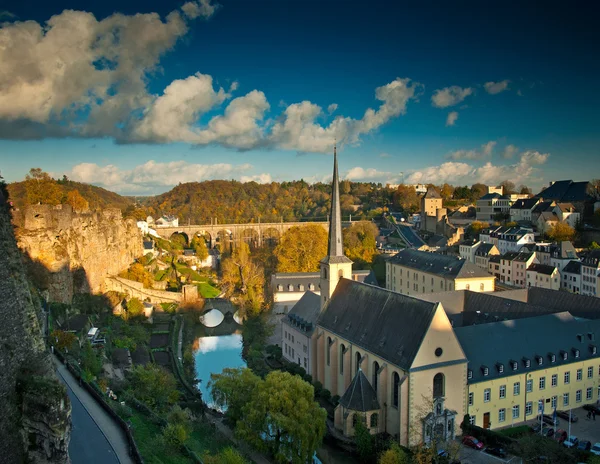 Visa på Luxemburgs gamla staden — Stockfoto