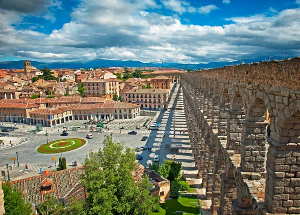 Segovia aquaduct in segovia — Stockfoto