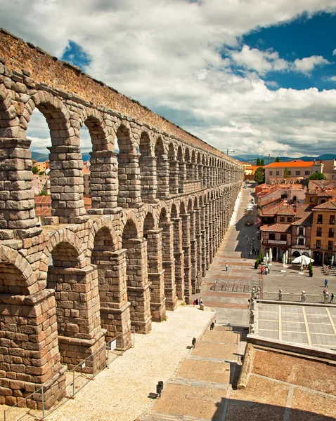 Acueducto de Segovia en Segovia Imagen de stock