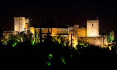 Comares kule, gece