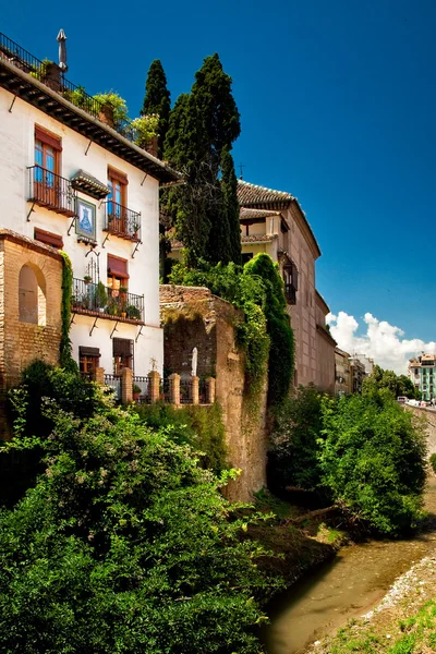 Old town of the famous city Granada in Spain — Stock Photo, Image