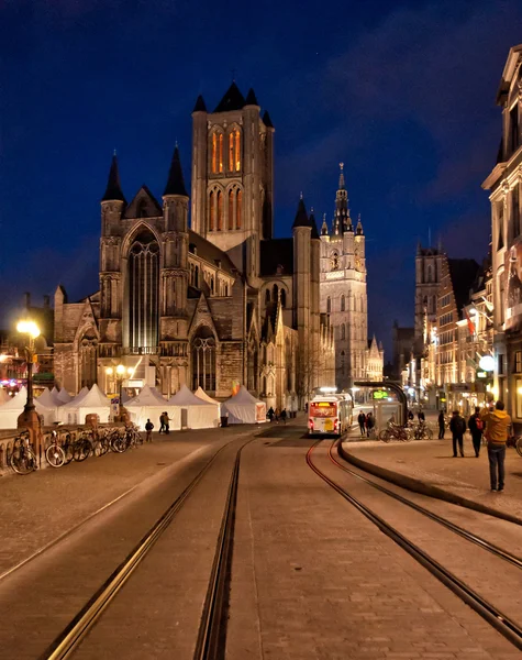 Vieille ville de Strasbourg en soirée — Photo