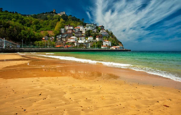 Strand van san sebastian — Stockfoto