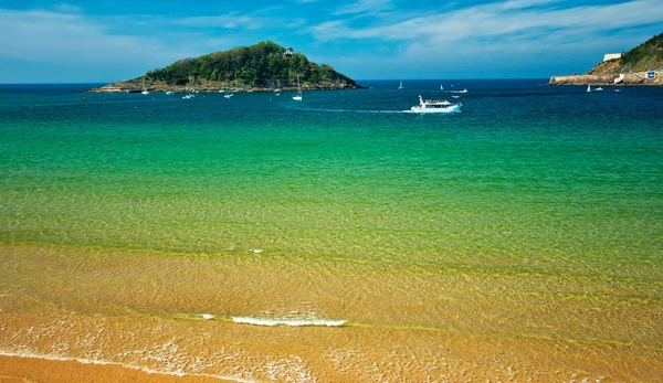 Strand van san sebastian — Stockfoto