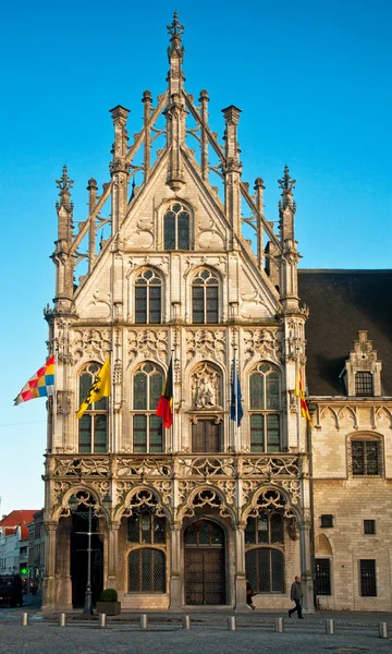 Mechelen grote markt görünümünü — Stok fotoğraf