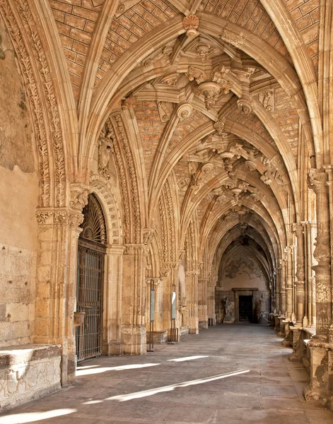 Cloister av den berömda katedralen Leon — Stockfoto