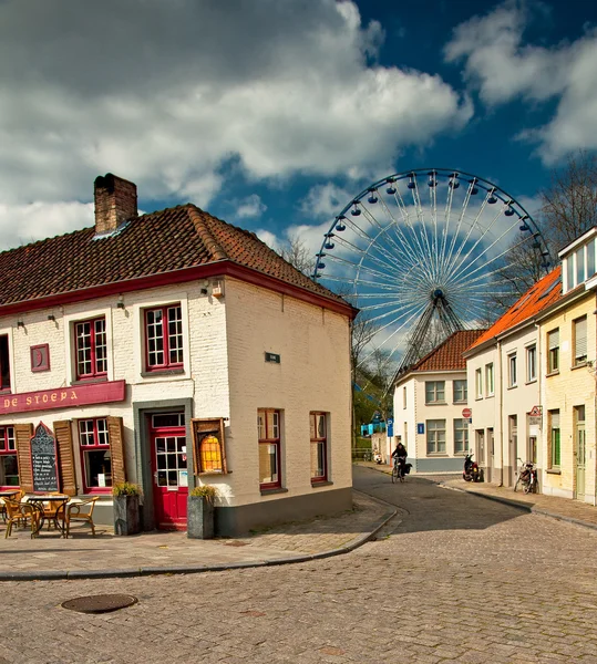 Cidade velha de Brugge, Bélgica — Fotografia de Stock