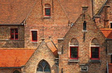 brugge tipik ortaçağ evleri