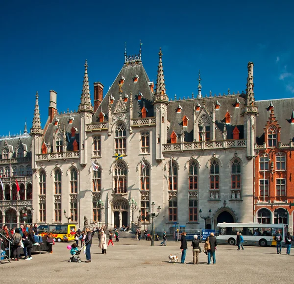 Plaza principal de Brujas — Foto de Stock