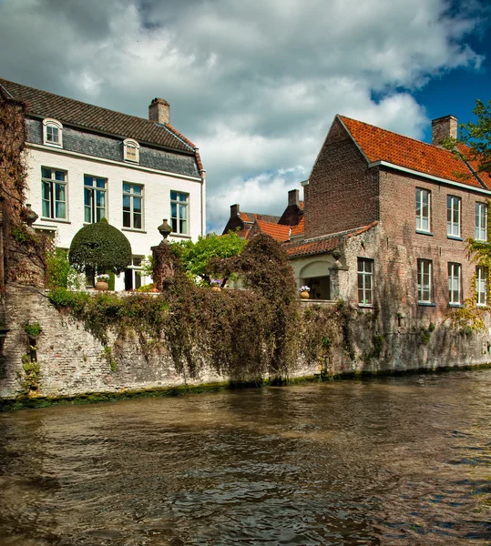 Casas junto a los canales — Foto de Stock