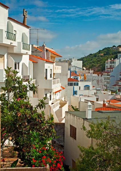 Nice hotel with flowers in Portugal — Stock Photo, Image