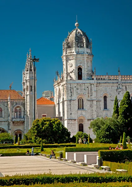 Starověké mosteiro dos jeronimos Lisabonské — Stock fotografie