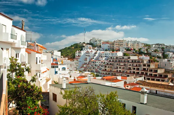 Mooi hotel met bloemen in portugal — Stockfoto