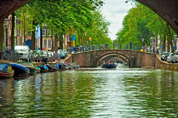 Canais de amsterdam — Fotografia de Stock