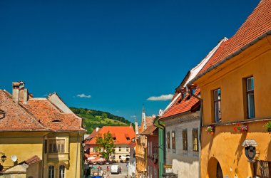 sighioara eski şehir güzel evler