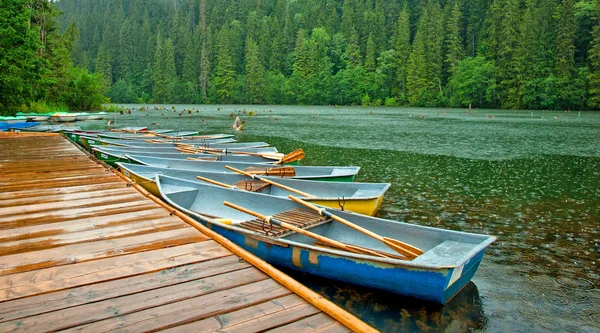 Famoso Lago Rosso in Transilvania — Foto Stock