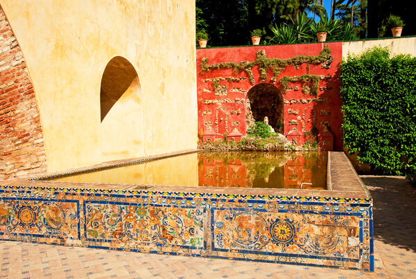 Ceramic tiles in the Royal Alcazars of Seville