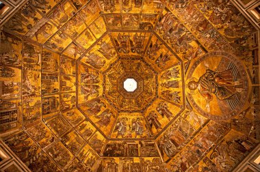 Mosaic ceiling of the Baptistery clipart