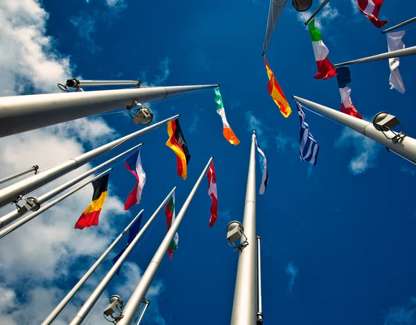 Drapeaux des États membres de l'Union européenne — Photo