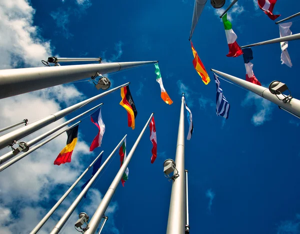 Flags of the member states of the European Union — Stock Photo, Image