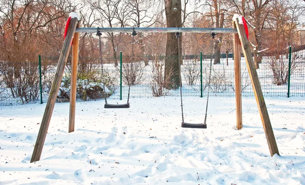 Parque en invierno — Foto de Stock