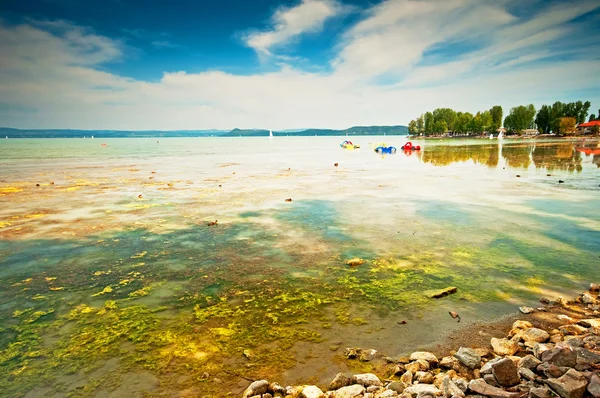 Lago Balaton no verão — Fotografia de Stock