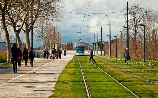 Tåg räls — Stockfoto