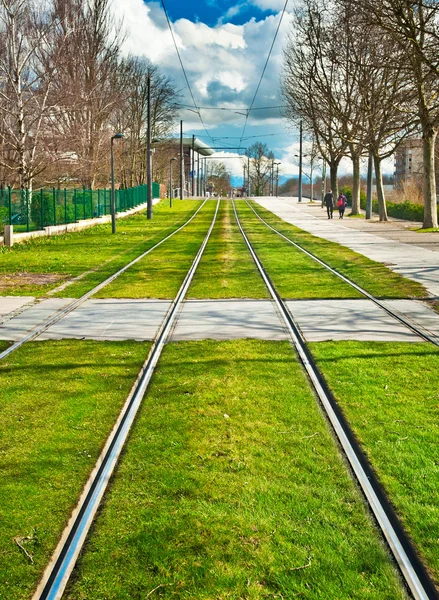 Trein rails — Stockfoto