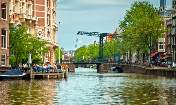 Kanály Amsterdamu — Stock fotografie
