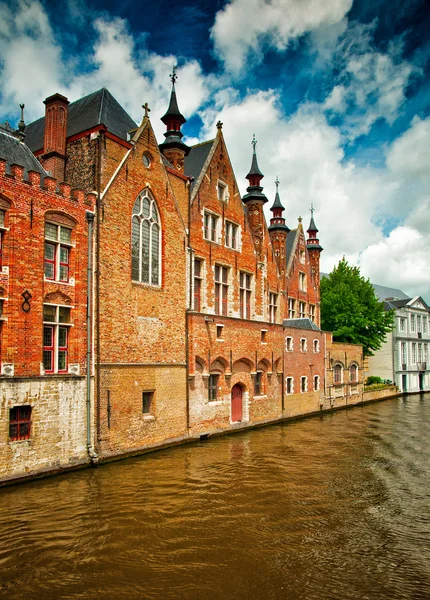 Casas em Bruges — Fotografia de Stock