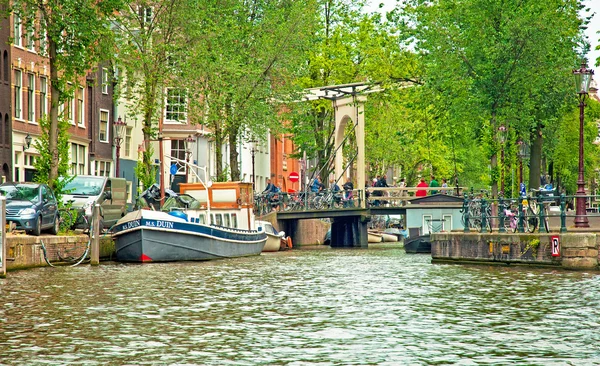 Canais de amsterdam — Fotografia de Stock