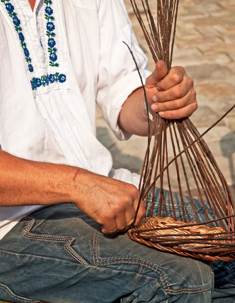 Tejido de mimbre — Foto de Stock