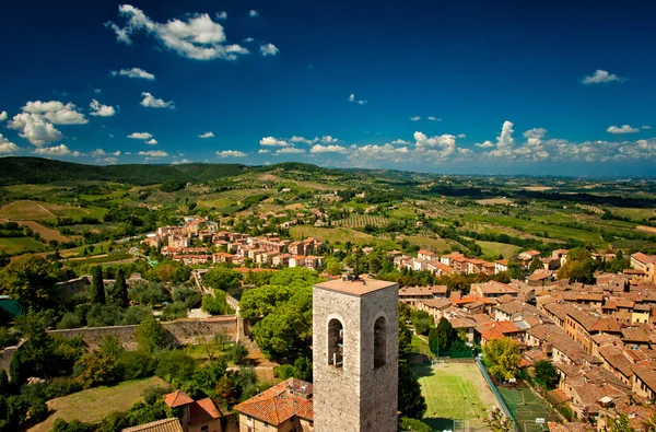 Medieval Tuscany town — Stock Photo, Image