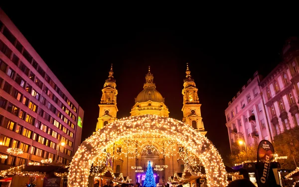 Weihnachtsmarkt in Budapest — Stockfoto