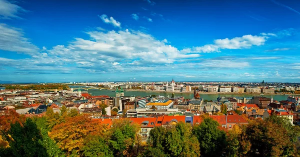 Вид на Будапешт, Венгрия — стоковое фото