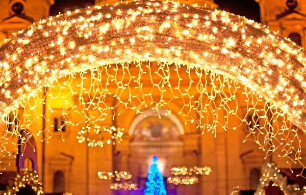 Vánoční jarmark v Budapešti — Stock fotografie