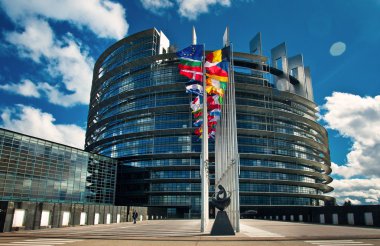 European Parliament in Strasbourg clipart