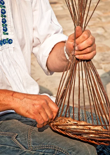 Lavori di vimini — Foto Stock