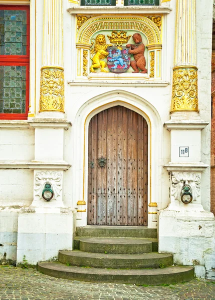 Palácio Real na Cidade Histórica de Brugge — Fotografia de Stock