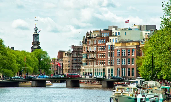 Canais de amsterdam — Fotografia de Stock