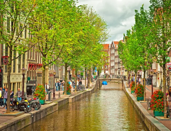 Canais de amsterdam — Fotografia de Stock