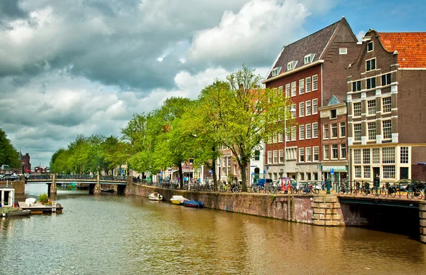 Canais de amsterdam — Fotografia de Stock