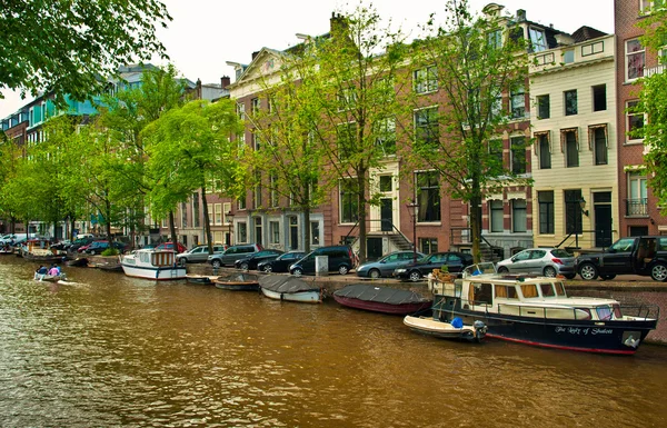 Kanal von Amsterdam — Stockfoto