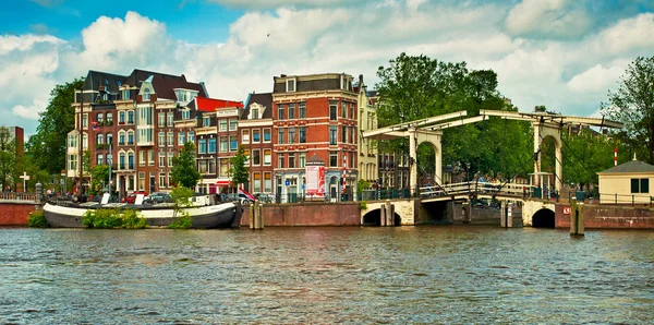 Canais de amsterdam — Fotografia de Stock