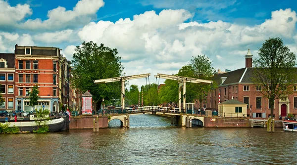 Canais de amsterdam — Fotografia de Stock