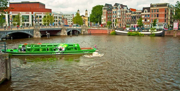 Kanałów w Amsterdamie — Zdjęcie stockowe