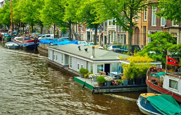 Canals of Amsterdam — Stock Photo, Image