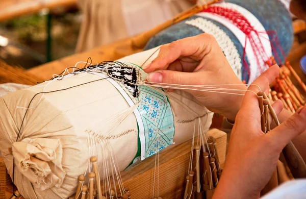 Hermosos cordones fabricados artesanalmente —  Fotos de Stock